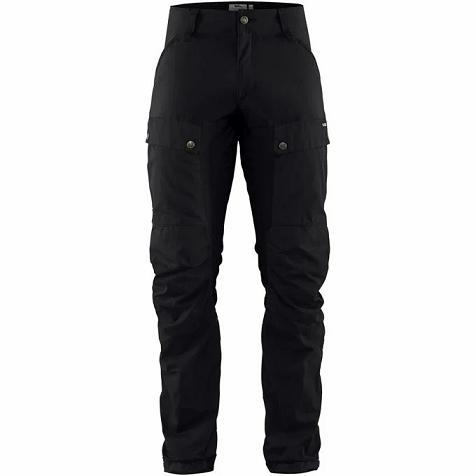 Fjallraven Men Keb Hiking Pants Black PH289717 Philippines